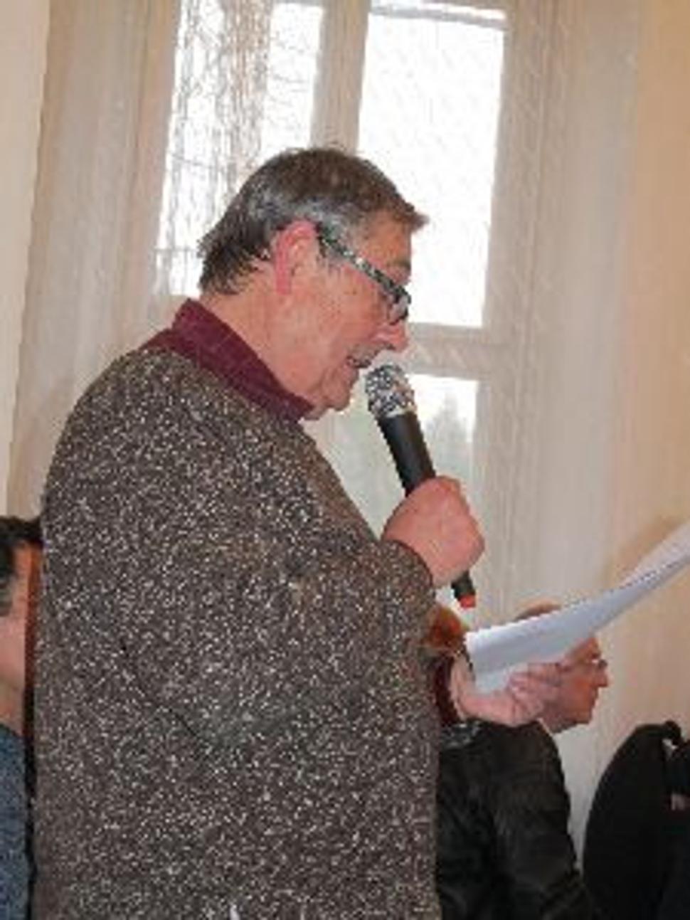 Šéf Záhradníckych služieb Marián Tomajko na decembrovej schôdzi mestského zastupiteľstva.