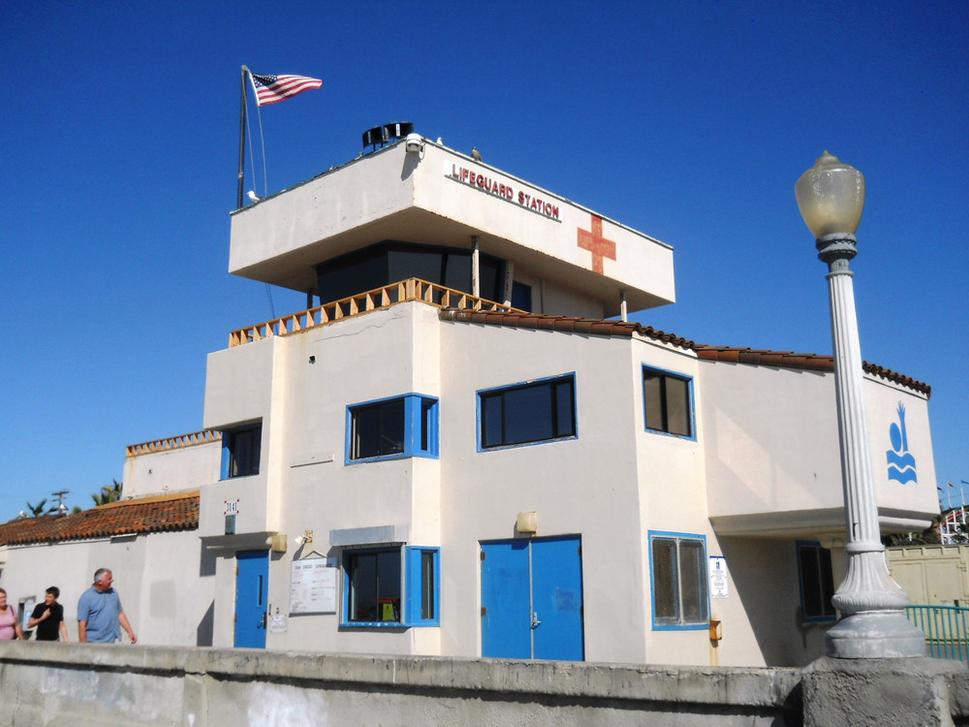 Sídlo ozajstnej pobrežnej hliadky na Mission Beach