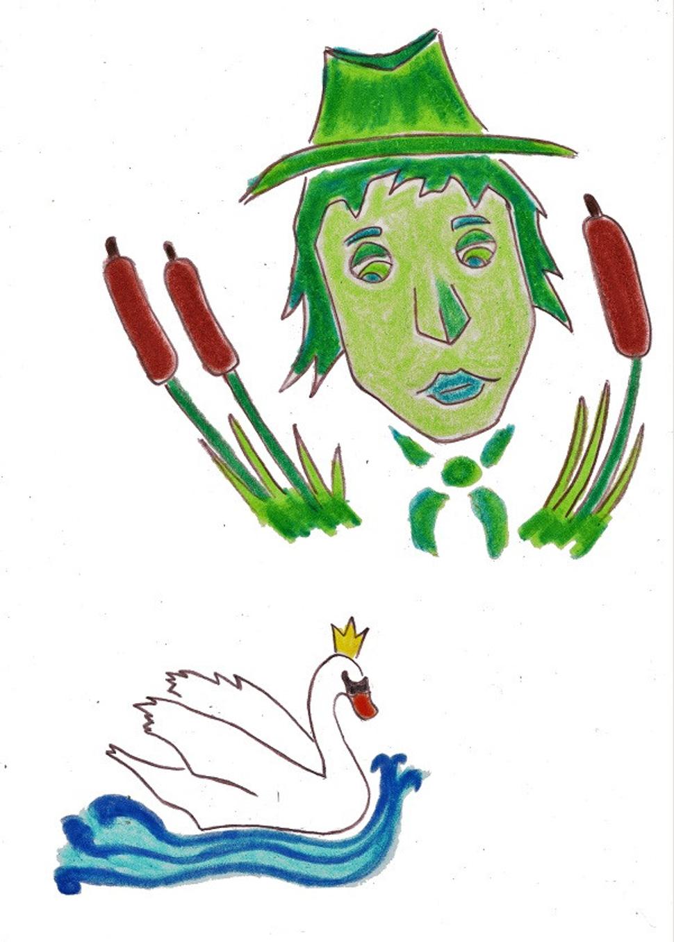 Vodník a labuť