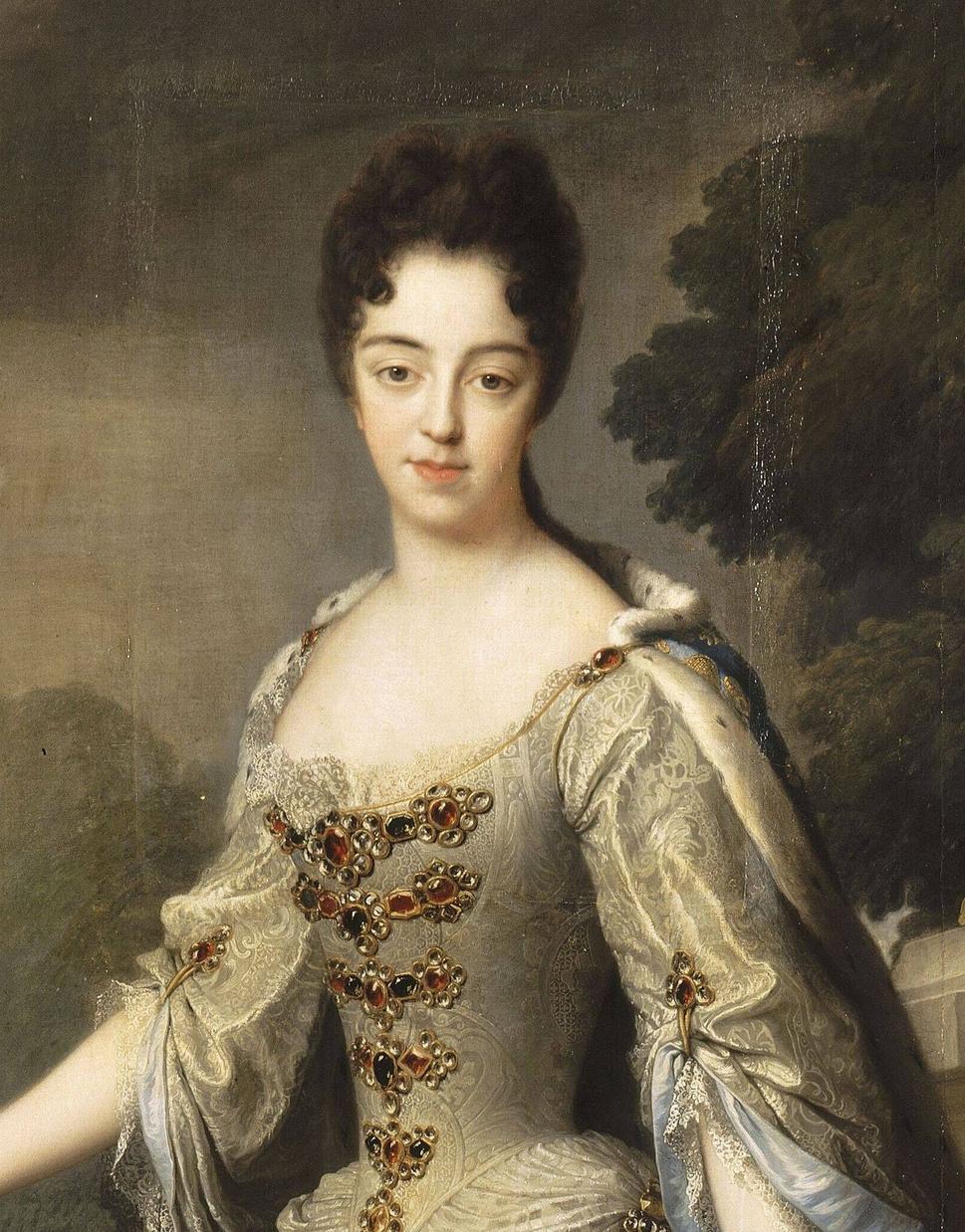 Portrét Márie Adelaidy Savojskej, manželky burgundského vojvodu Ľudovíta a matky francúzskeho kráľa Ľudovíta XV.