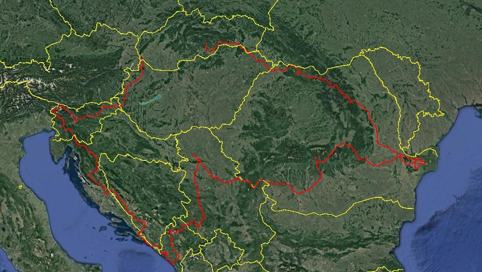 Mapa: prejdená trasa