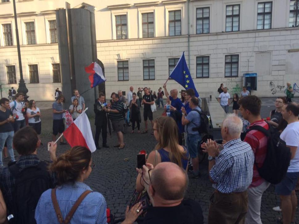 Solidarita s Polskem v Praze