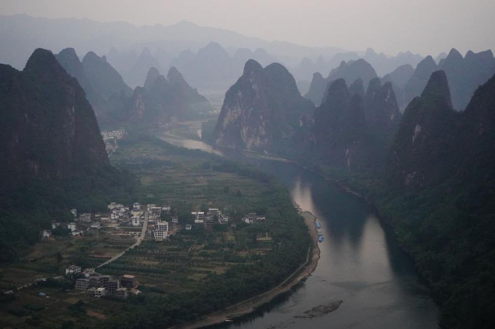 Výhľad z horu Xiang Gong Shan