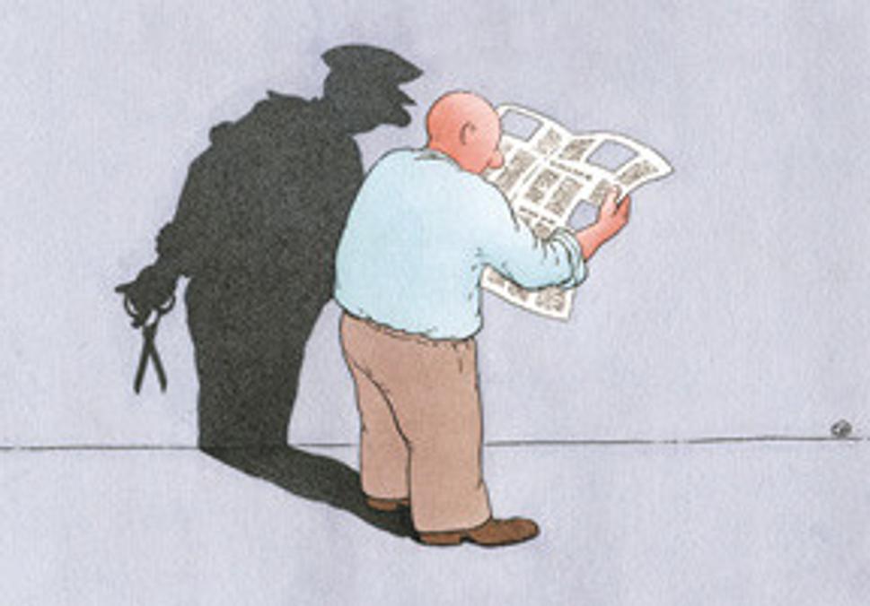 Víťazný obrázok "International Editorial Press Freedom Award and Cartoon Competition 2002"