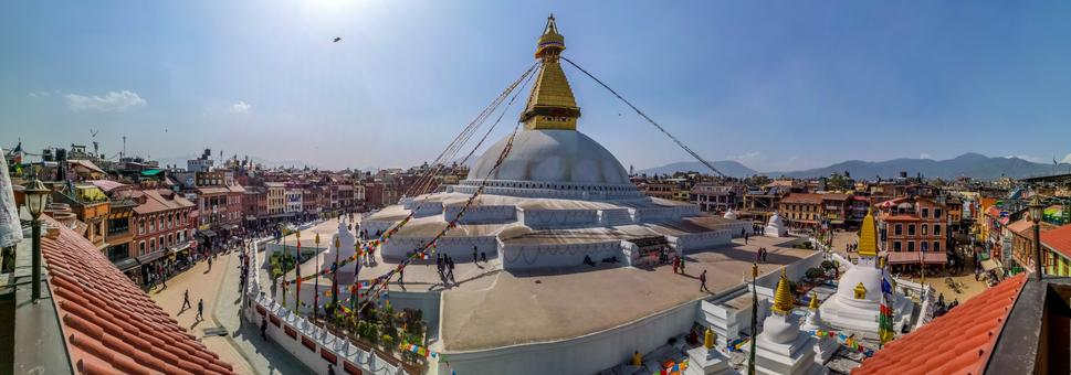 Stupa Boudhanath je jednou z najväčších na svete.