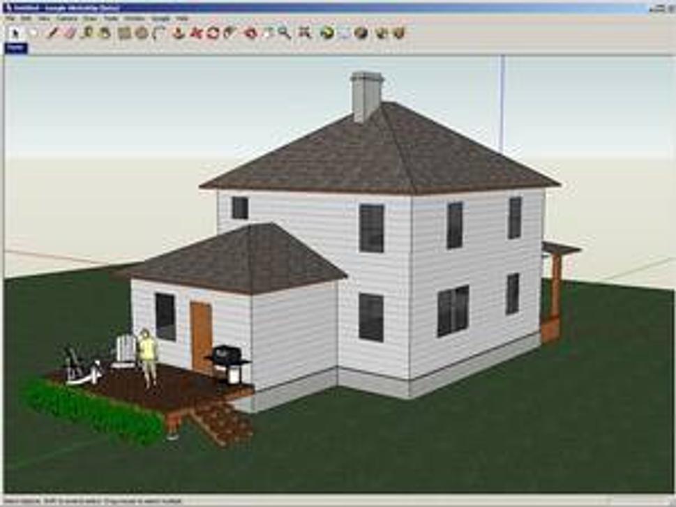 screenshot z programu Google SketchUp