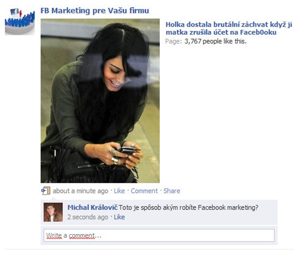 ako nerobiť facebook marketing