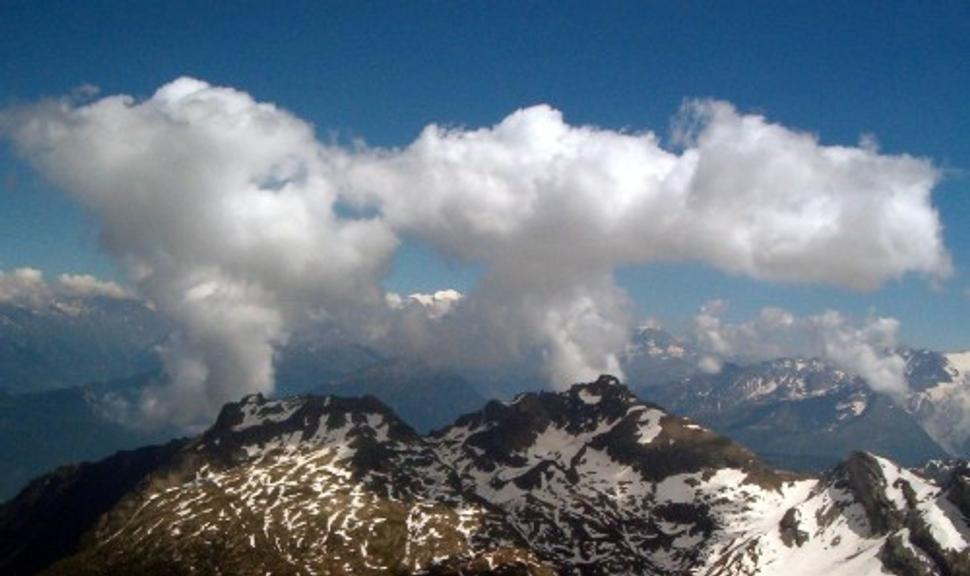 Juzny vyhlad z Haute Cime