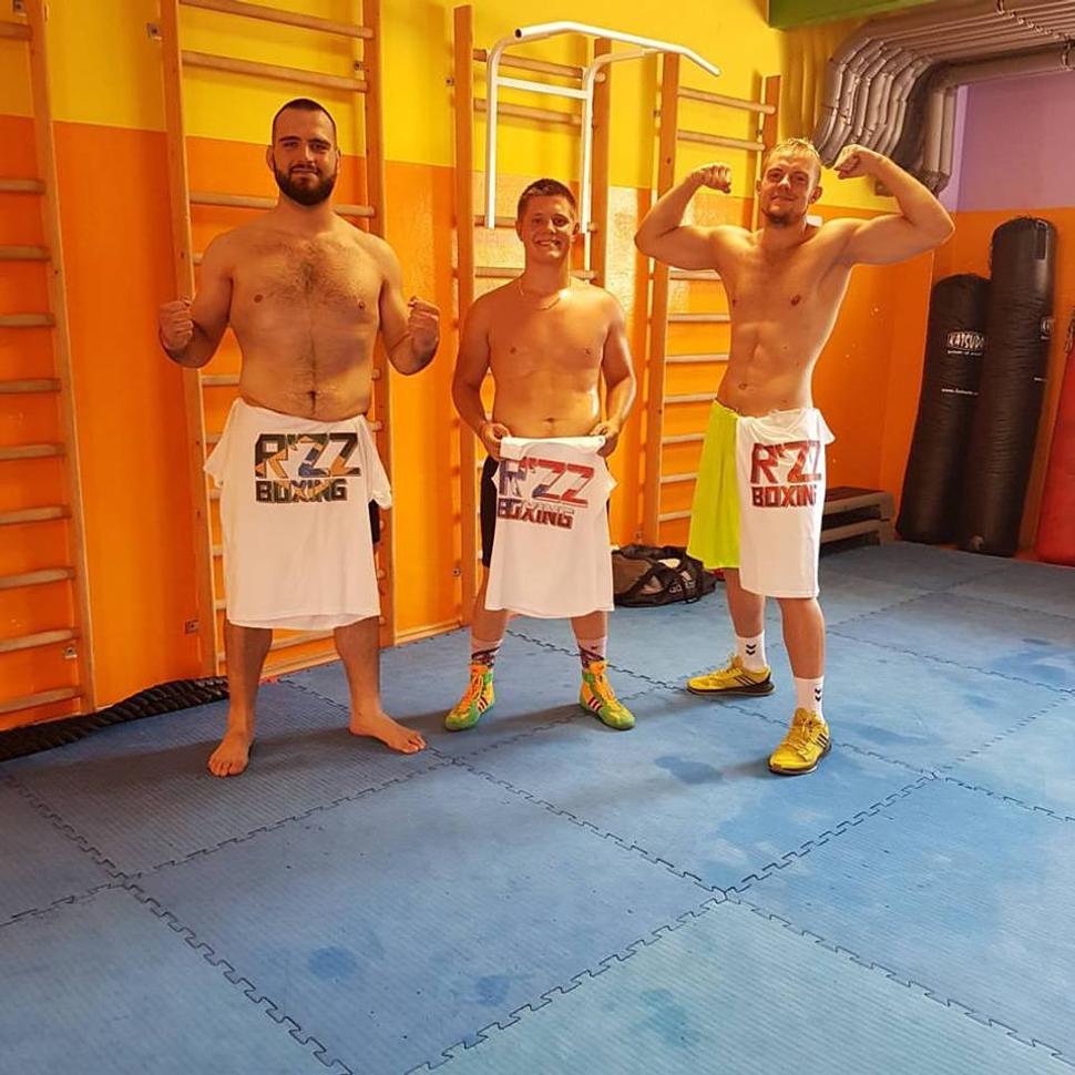 Martin "BADY" Budaj a Dodko Johaník po tréningu