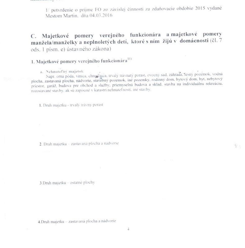 Transparentné mesto Martin sa na rozdiel od parlamentu rozhodlo, že informácie o majetkových pomeroch vybieli.