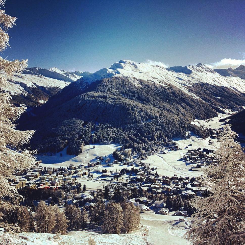 Pohľad na svetoznámy Davos