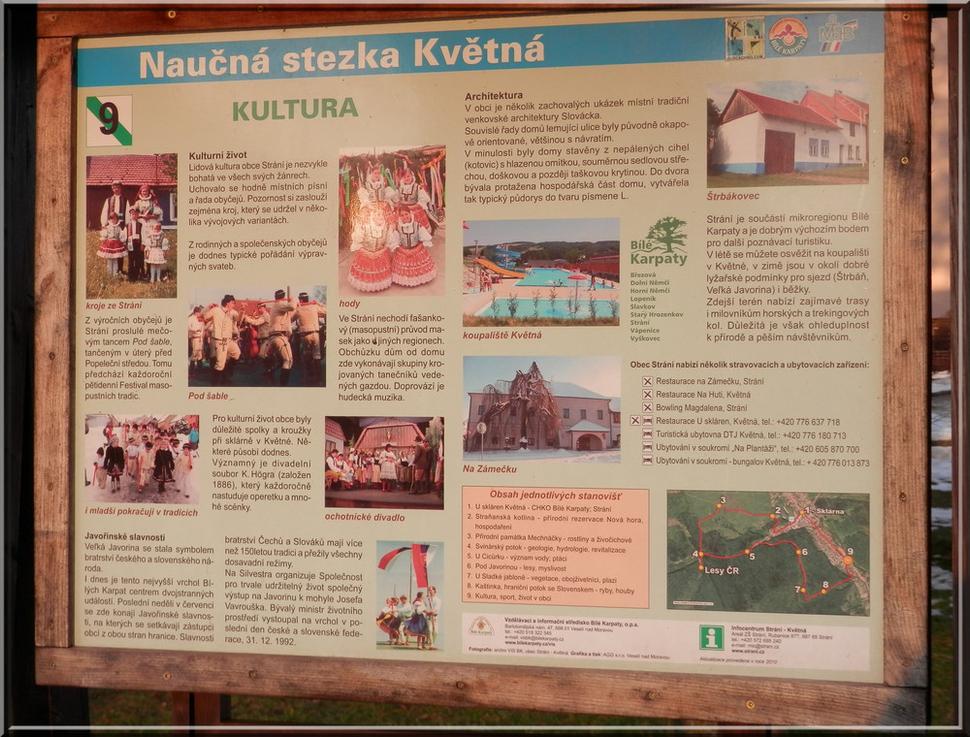 Jedna z tabúľ náučného chodníka