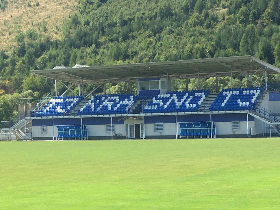 Futbalová tríbúna MŠK Tatran Krásno nad Kysuou