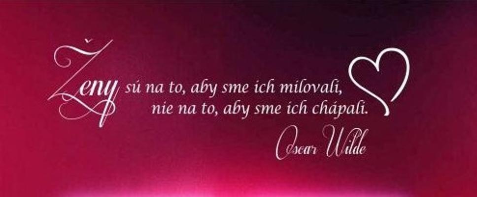 Citát od Oscara Wilde o ženách.