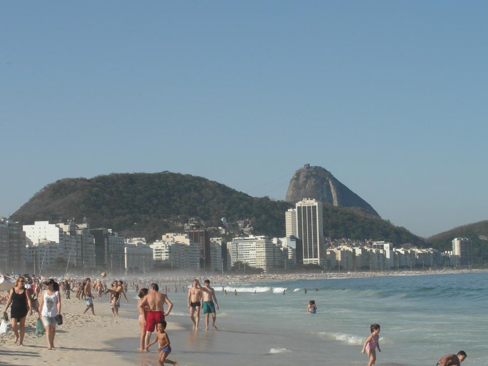 Opar nad plážou Copacabana