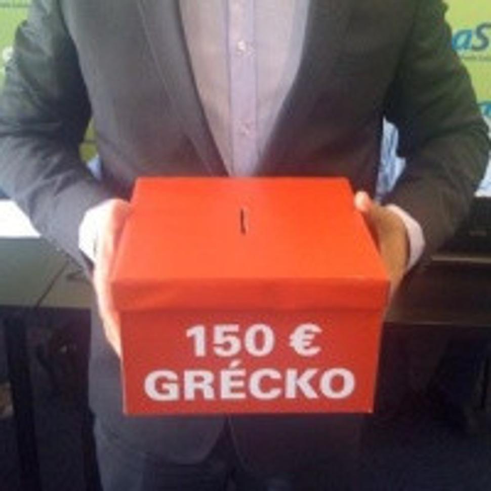 150 eur na hlavu dáme Grécku... akou sumou sa zložíme na Liberálny dom SaS?