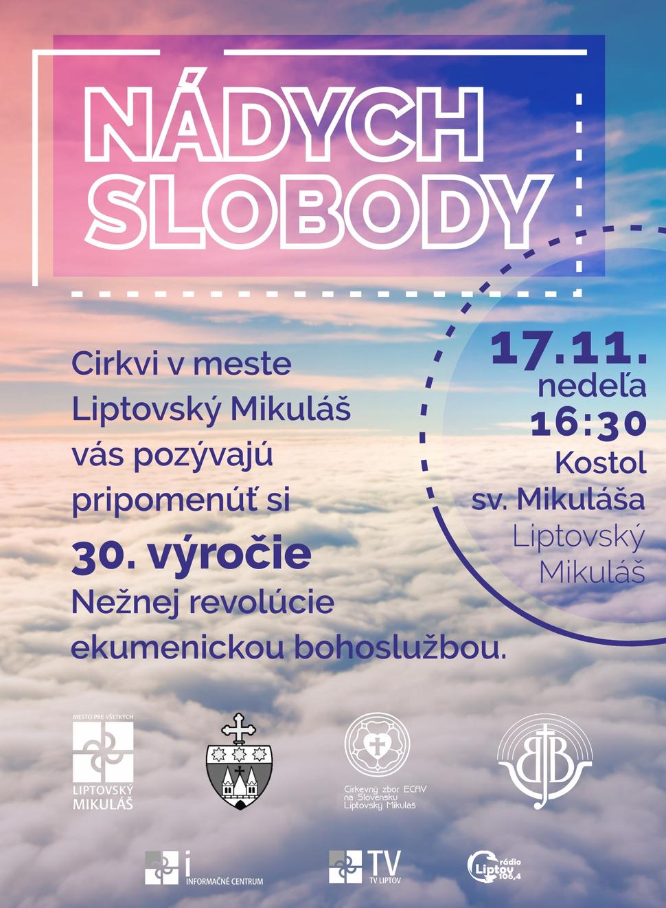 • Jedna z pozvánok na slávnosť k výročiu Novembra '89 - do Liptovského Mikuláša. •