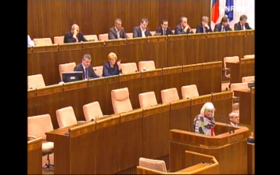 Laššáková pri schvaľovaní zákona