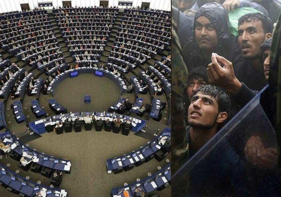 náhľad na EÚ parlament v Bruseli