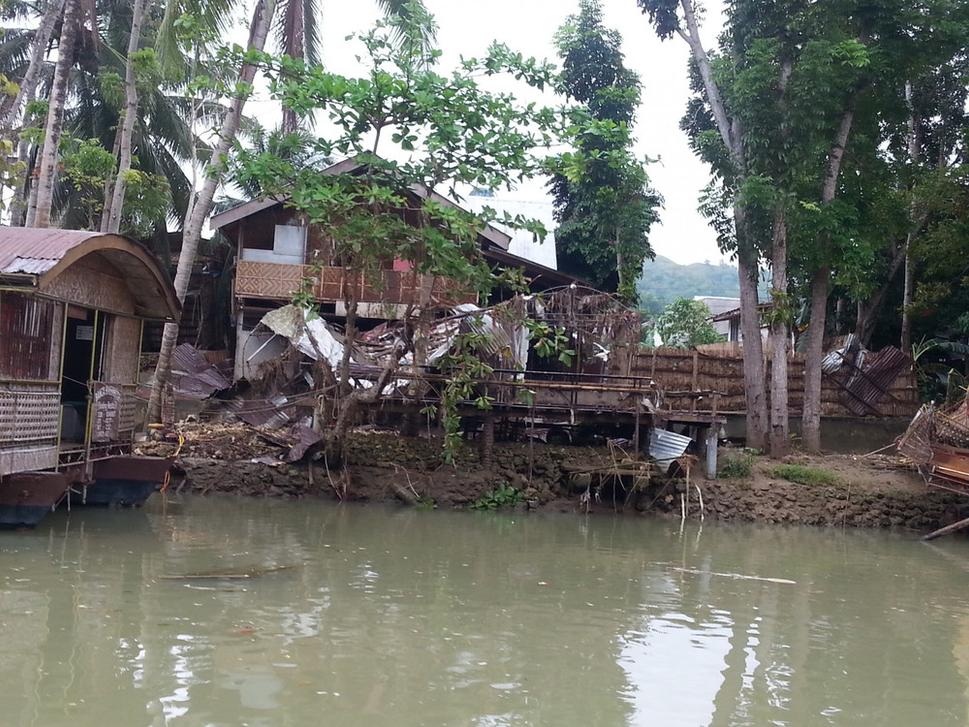 spúšť na rieke Loboc po povodni