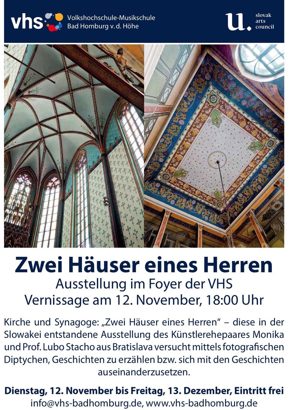 • Pozvanie na výstavu Ľubo Stacho: Zwei Häuser eines Herren. •