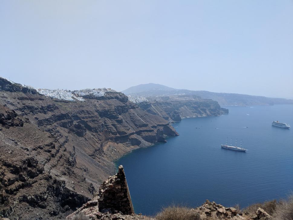 výhľad na Firu z Agra Skaros