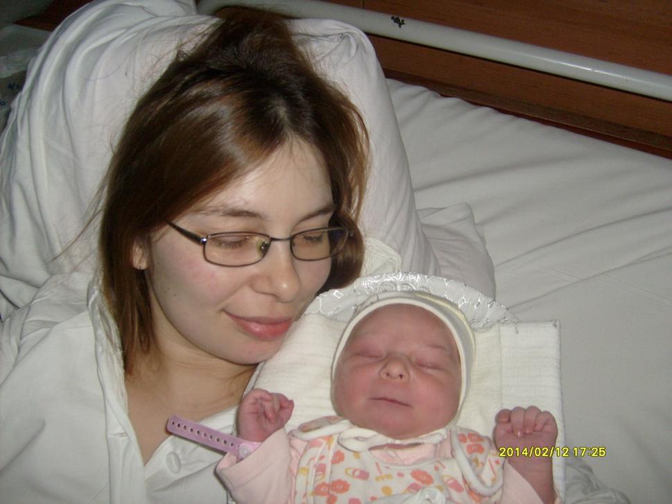Môj poklad tri hodiny po narodení :)