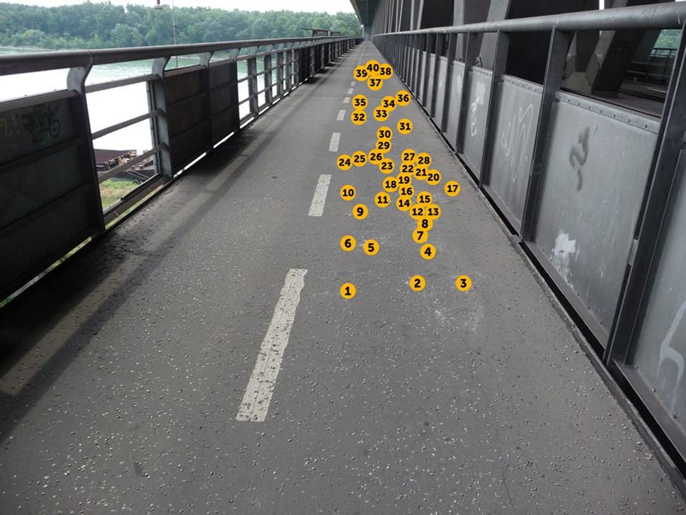 Miesta, kde sa predtým krtince nachádzali.