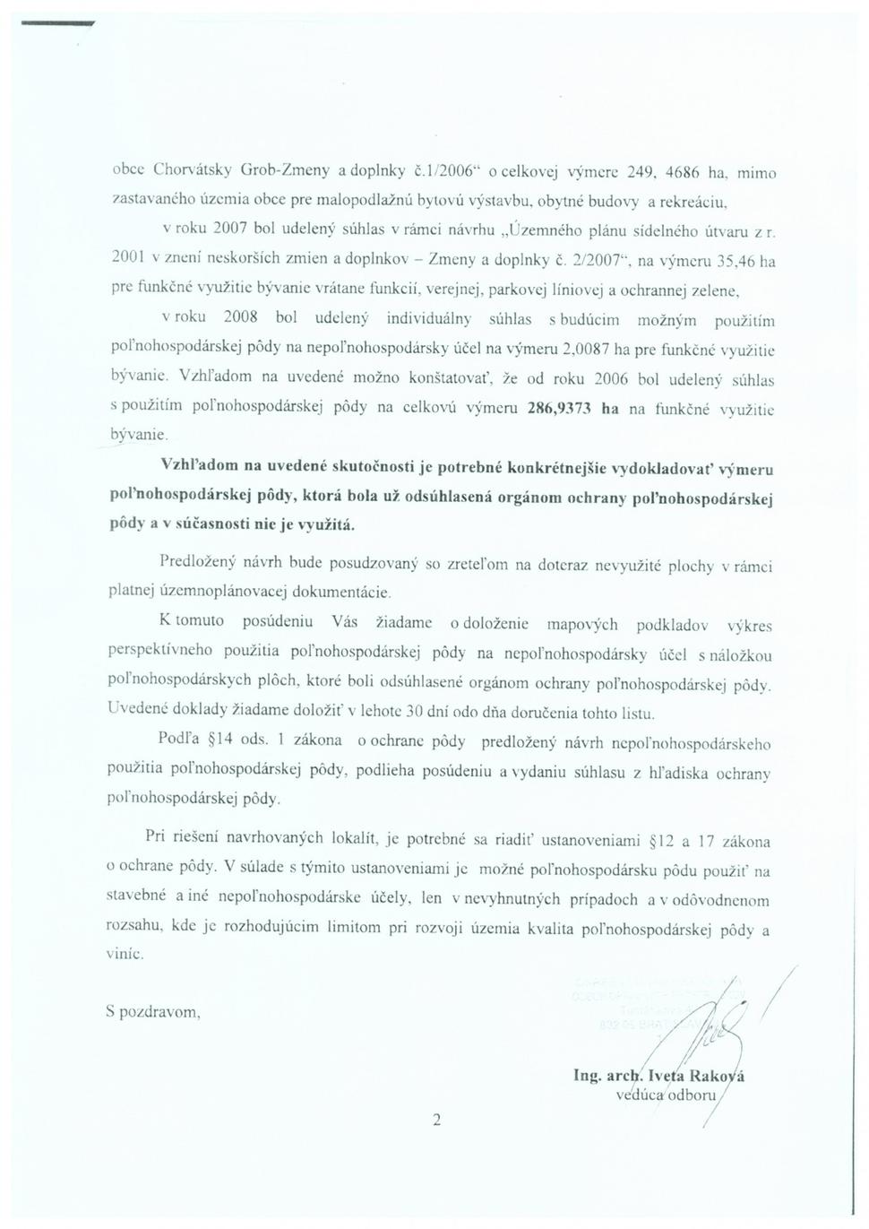 "OU-BA-OOP" Oznámenie o začatí prerokovania ÚP ZaD Ch.G. č. 1/2017 - str.2