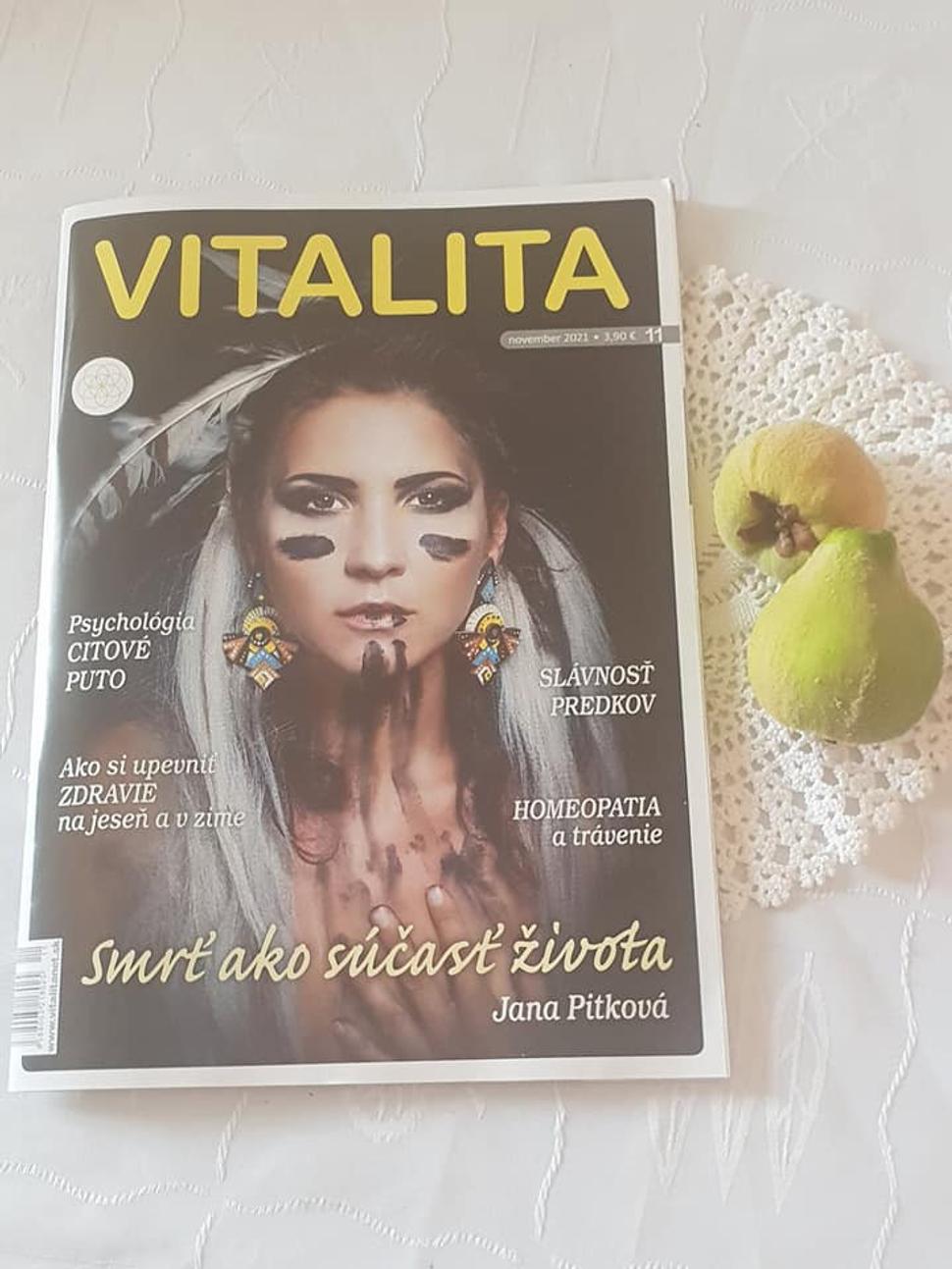 Novembrová Vitalita a v nej rozprávanie aj o smrti v etikoterapeutickom kruhu, aj mesačný horoskop s etikoterapeutickým ladením.