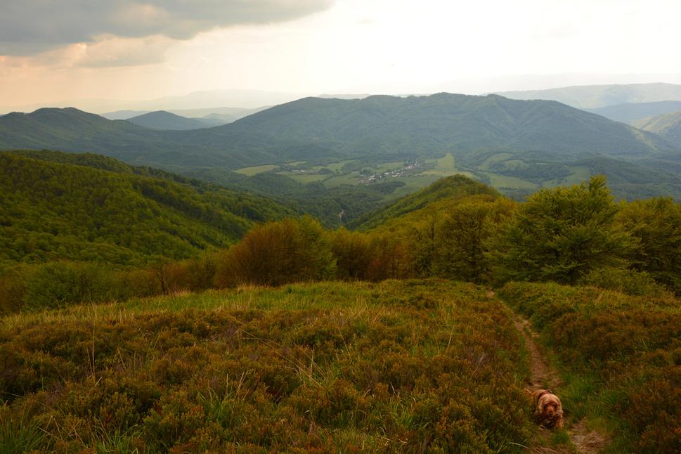 výhľad z Ďurkovca (1188 m.n.m.) na Runinu