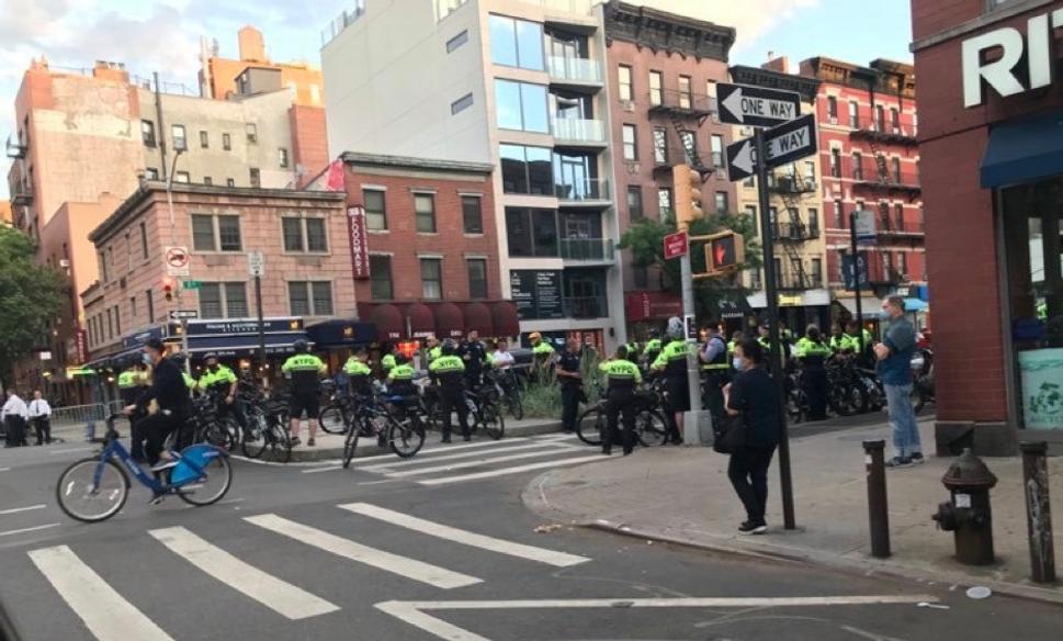 Protest v New Yorku proti zavraždeniu Georga Floyda