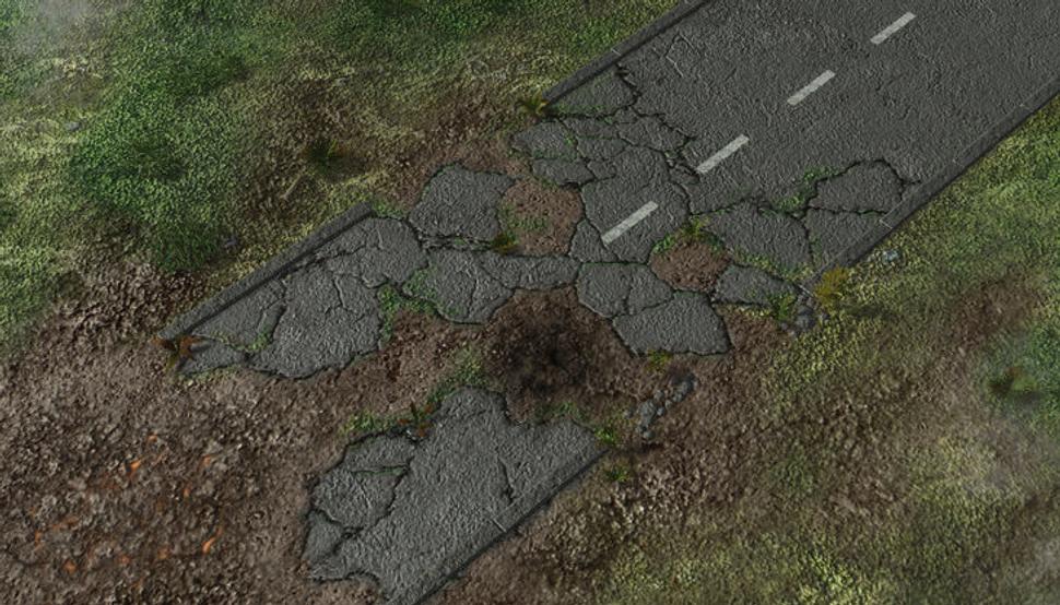 broken road