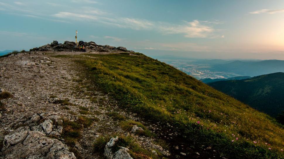 Balenie na Veľkom Kriváni, ide sa dole