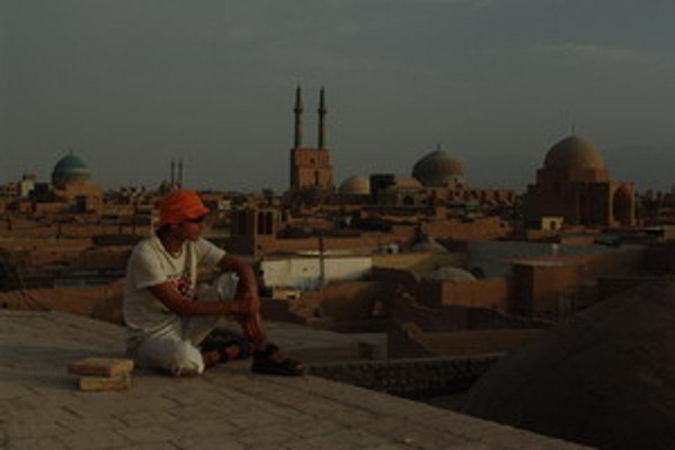 Pustne mesto postavene z hliny a slamy - Yazd