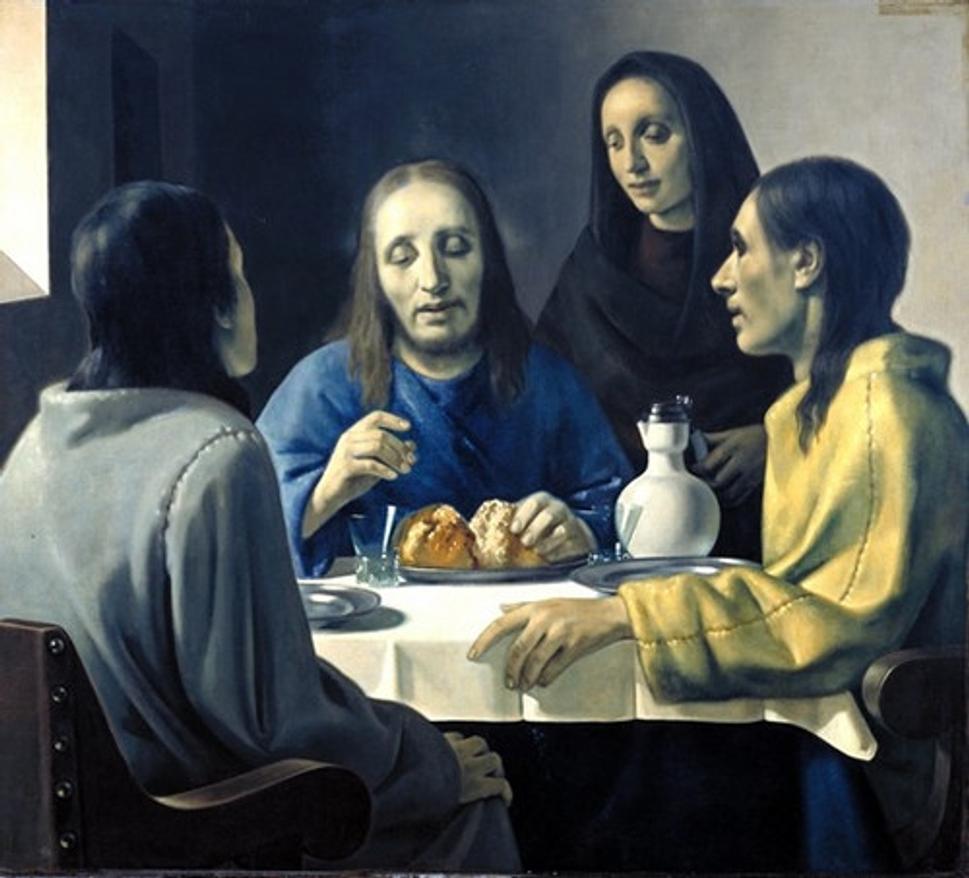 "Kristus v Emauzách" (1936), dielo, ktorým oklamal aj uznávaného znalca umenia.