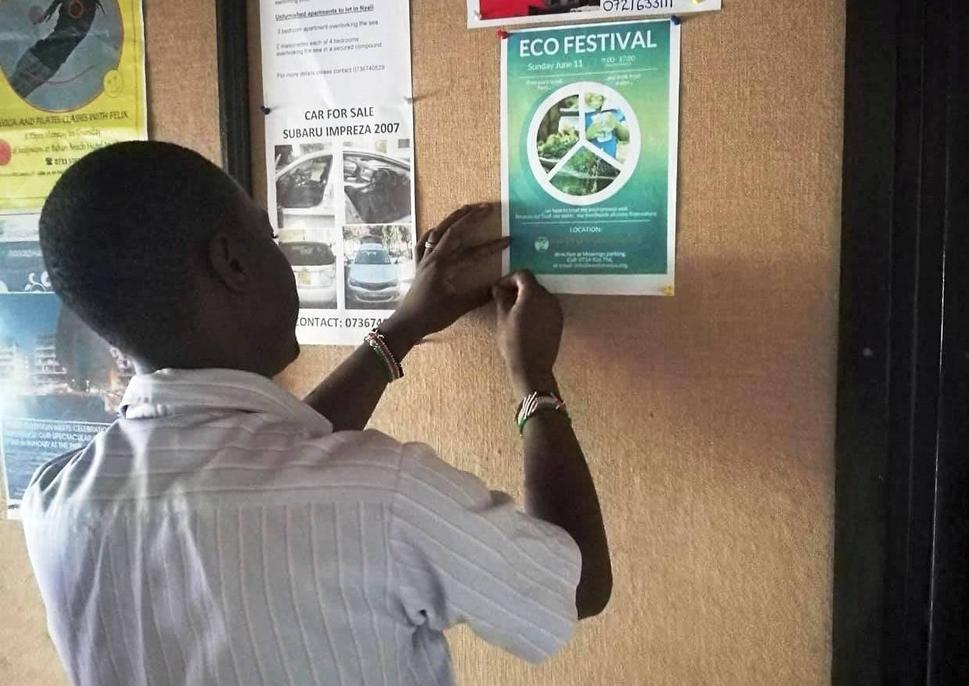 Plagáty o festivale viseli po celej Mombase a Mtwape a letáky dostali i rôzne komunity a školy.