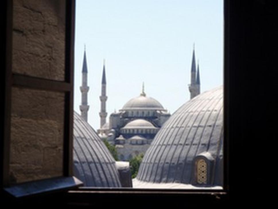 Modrá mešita - pohľad z Hagia Sofia