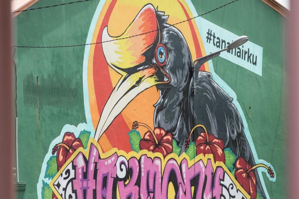 Kuching, streetart v centre