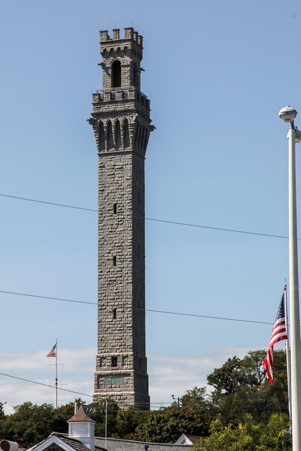 Pilgrim Monument v Prowincetown na Cape Cod , Massachusetts.