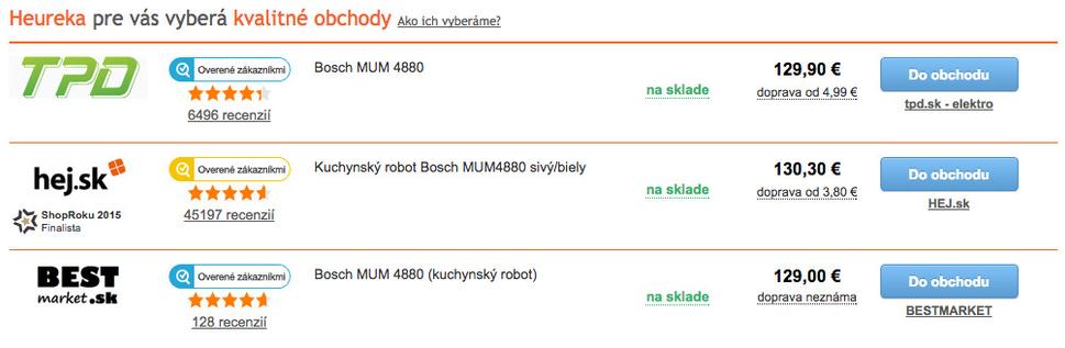 Kuchynský robot MUM 4880 / Heureka.sk