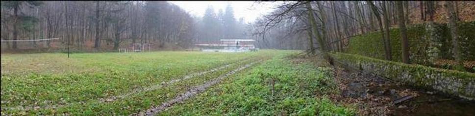 Súčasný pohľad na kúpalisko Železná studnička