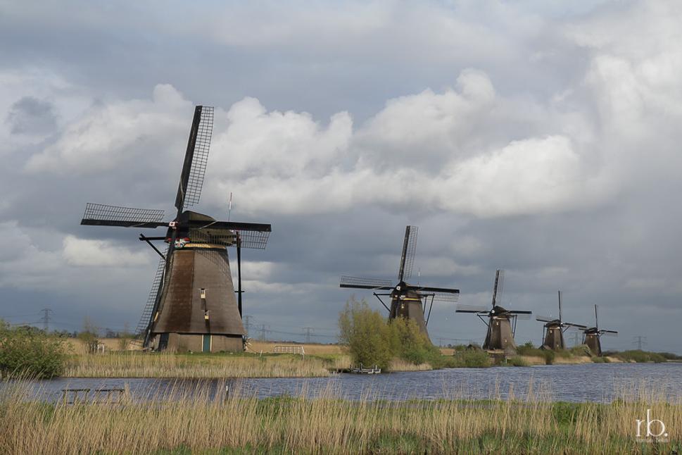 Veterné mlyny v Kinderdijk