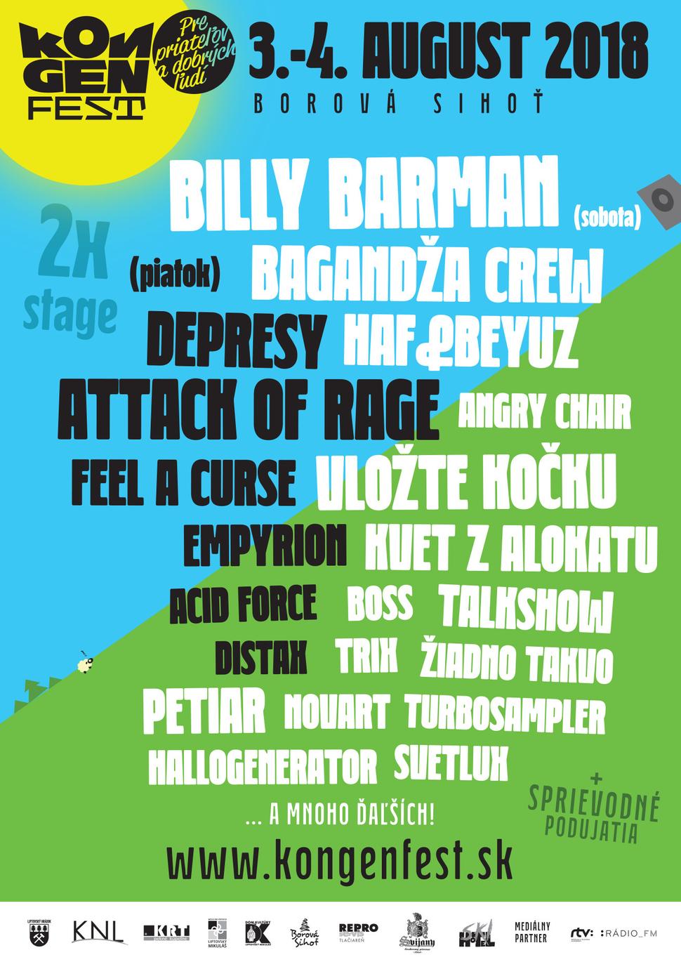 • Autorom plagátu na KongenFest 2018 je Mgr. art. Alexander Gutrai. •