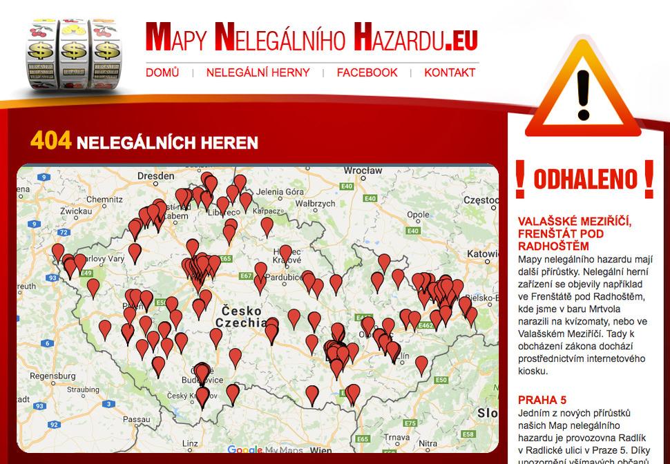 Mapy nelegálneho hazardu