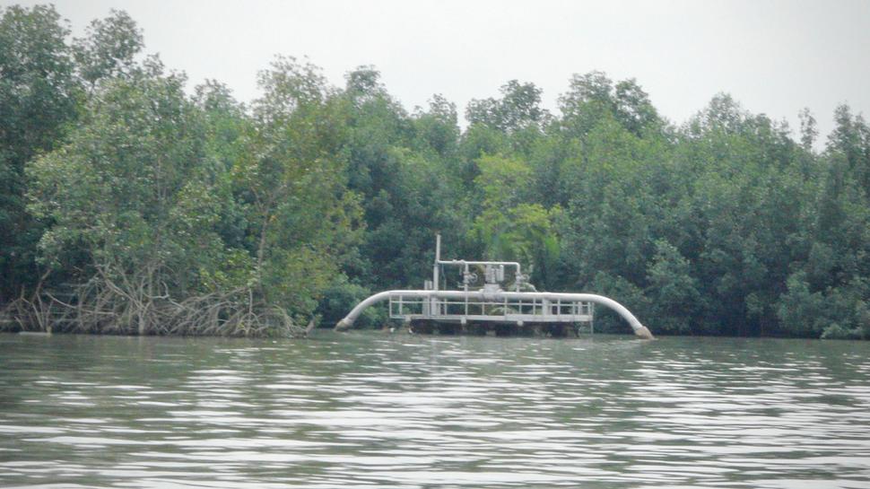 potrubie ropovodu, delta Nigeru,