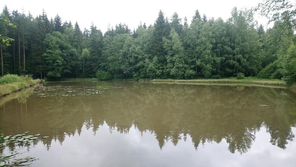 Prvé jazierko na Nemeckej strane pri najzápadnejšom bode ČR