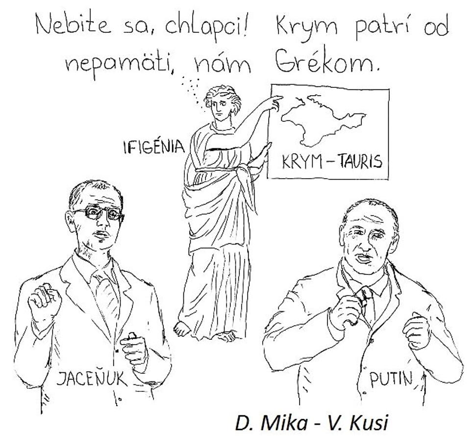 Ifigenia, Jacenyuk, Putin, Krym, Tauris
