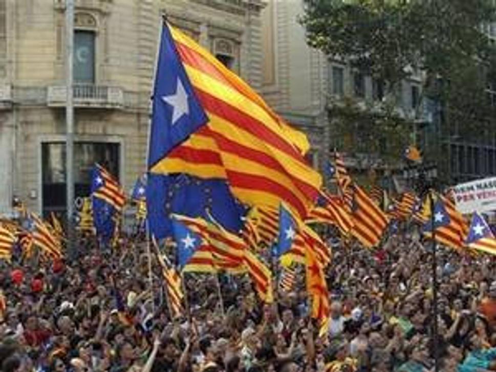 Manifestácia 11.9.2012 v Barcelone