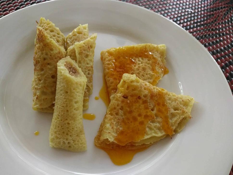 Pani pol - palacinky plnené sladkou kokosovou plnkou